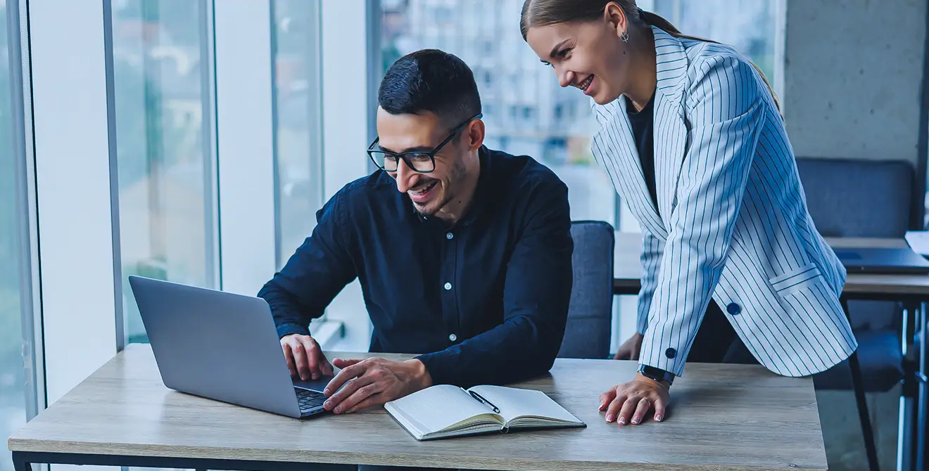 Consultants planning an integrated business solution